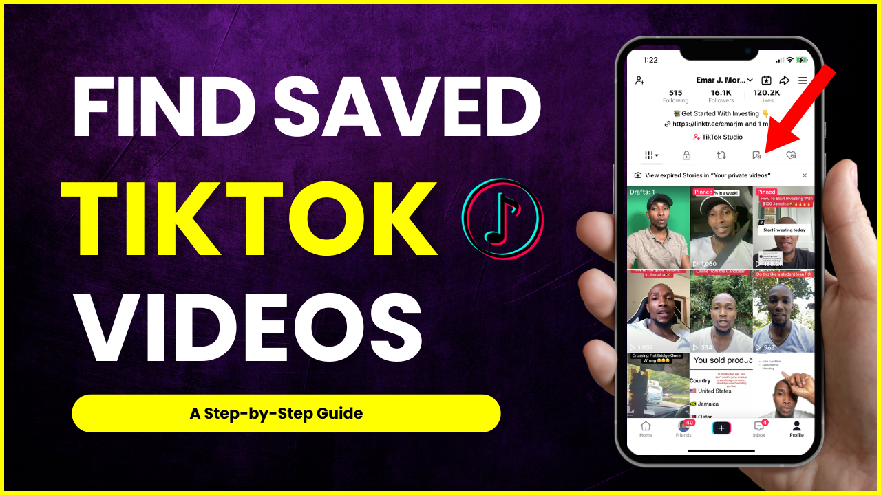 How To find your saved TikTok videos